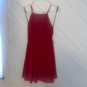 Letters Of Love Red Backless Dress NWT